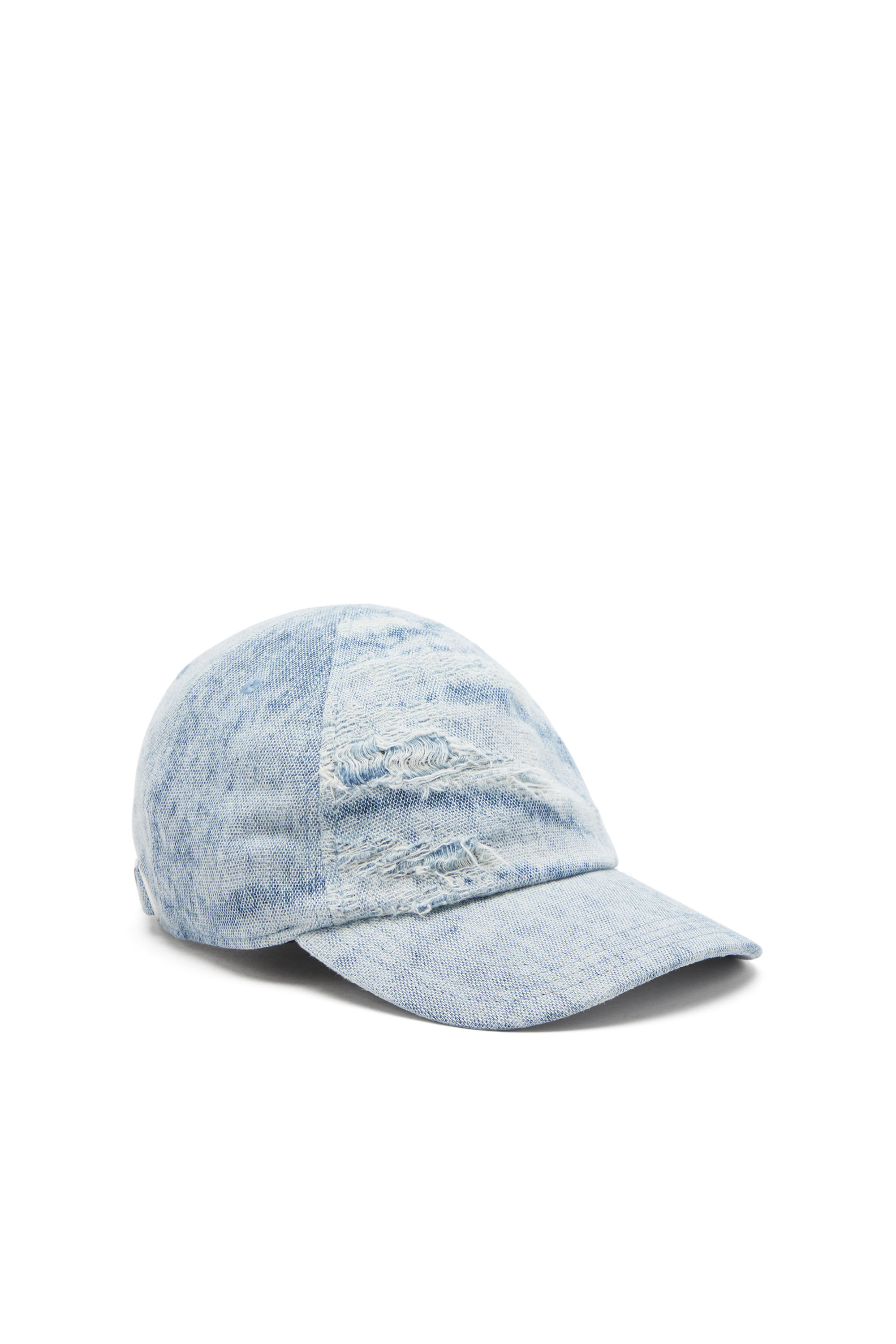 Baseball cap with denim treatment - Caps - Man - Blue