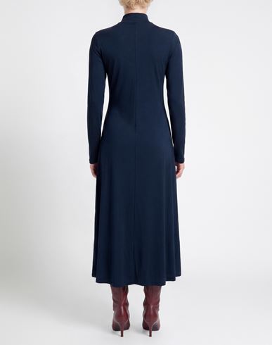 Crochè Woman Midi dress Midnight blue Size M Viscose, Polyamide, Elastane