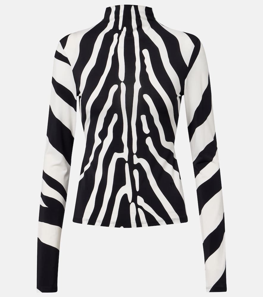 Zebra-print top