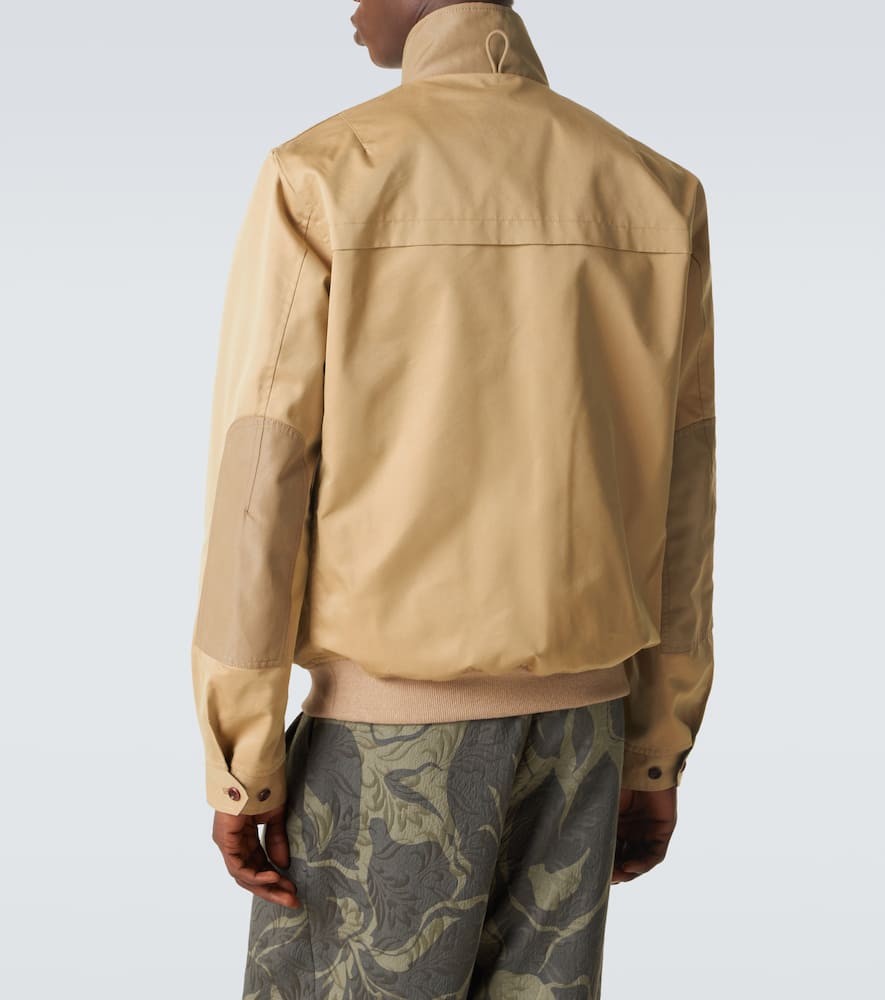 Cotton-blend blouson jacket