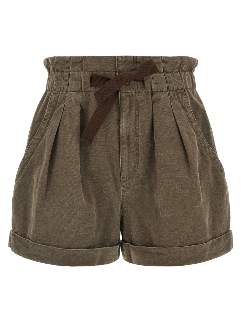Marant étoile Nirma Linen Blend Shorts