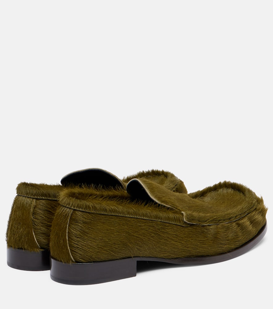Calf hair loafers