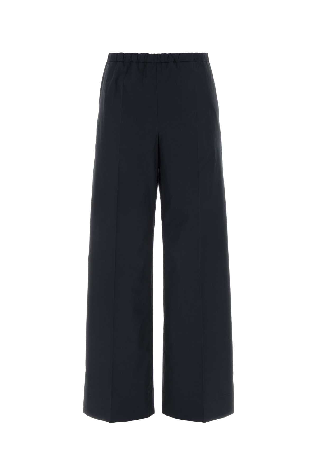 Cotton Trousers — Navy