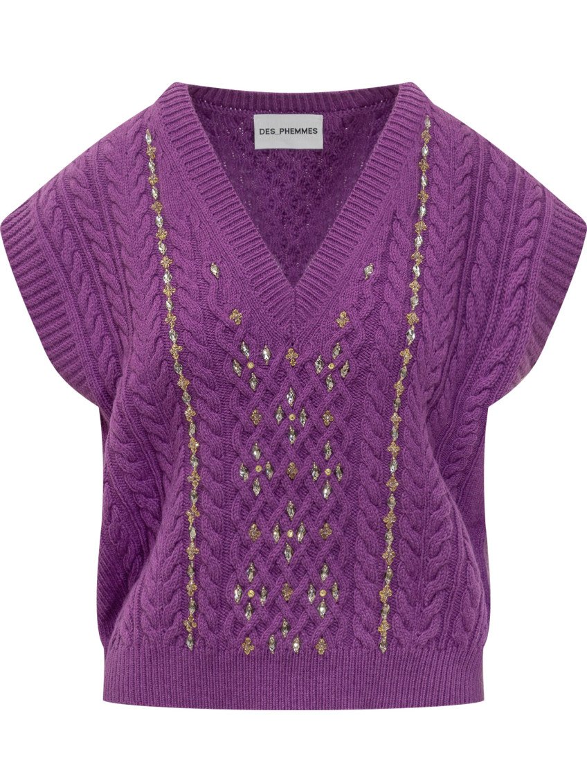 Purple Knitted Sweater