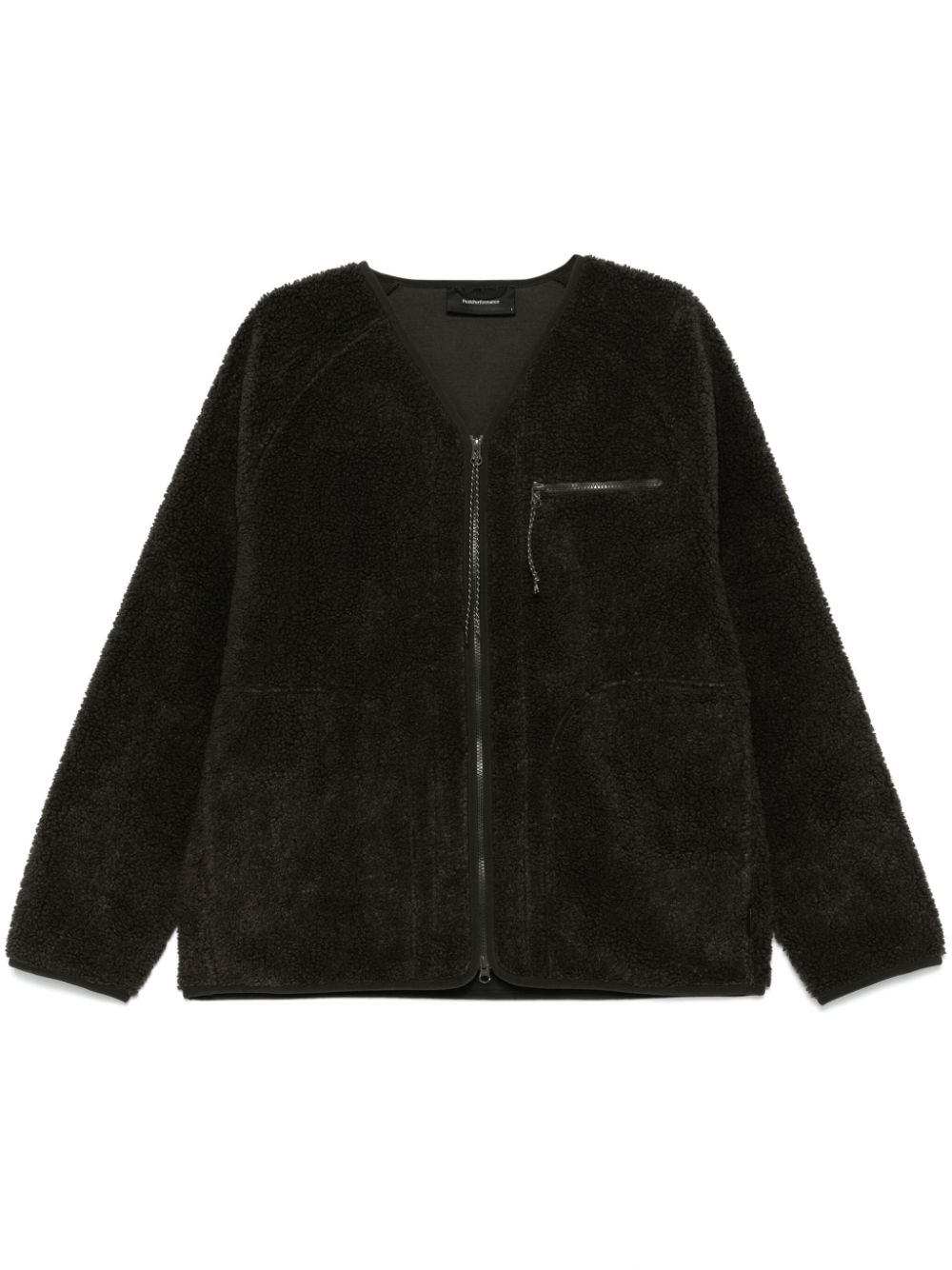 Faux-shearling jacket - Green