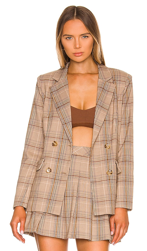 MAJORELLE VESTE RHEA en Tan. L. Also en