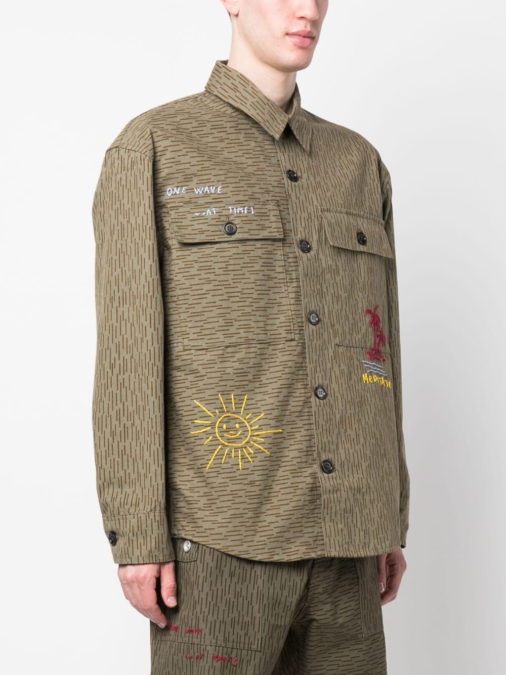 President's Camouflage Print Shirt