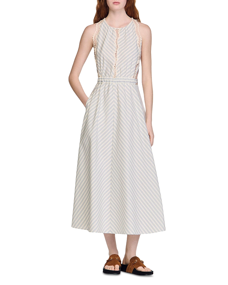 Striped Cotton Maxi Dress