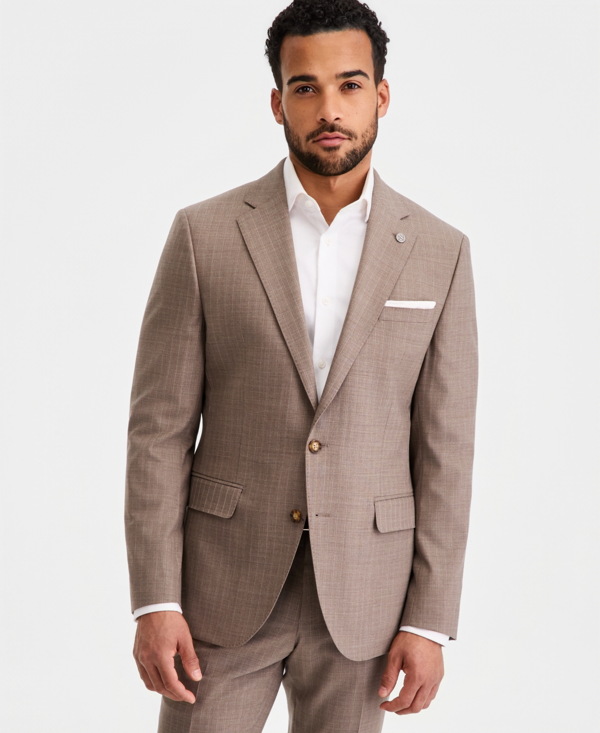 Ted by Men's Modern-Fit Suit Separates Jacket - Beige