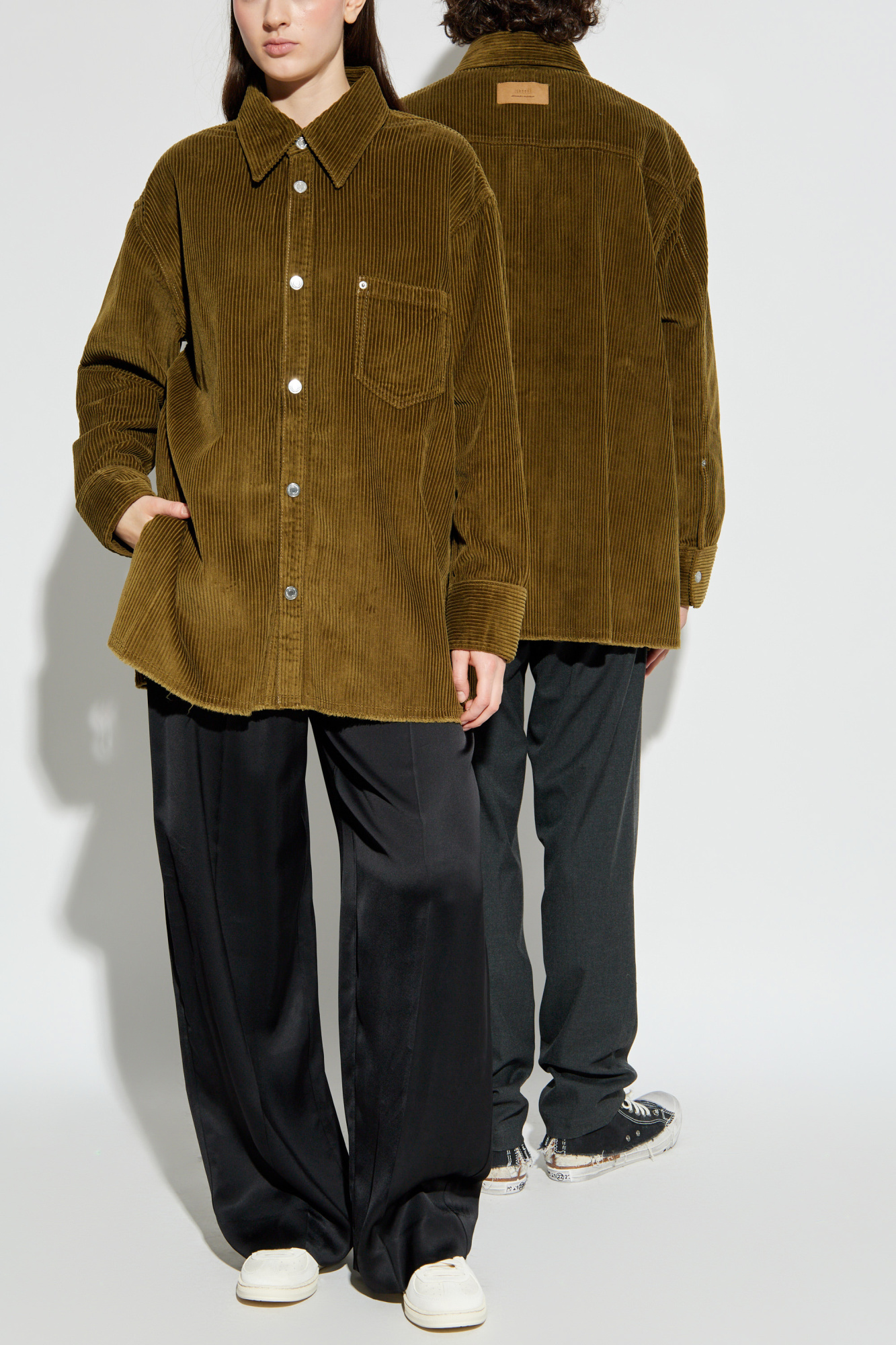 Corduroy Shirt, Unisex, Green