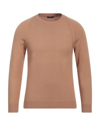 Officina 36 Man Sweater Camel Size S Viscose