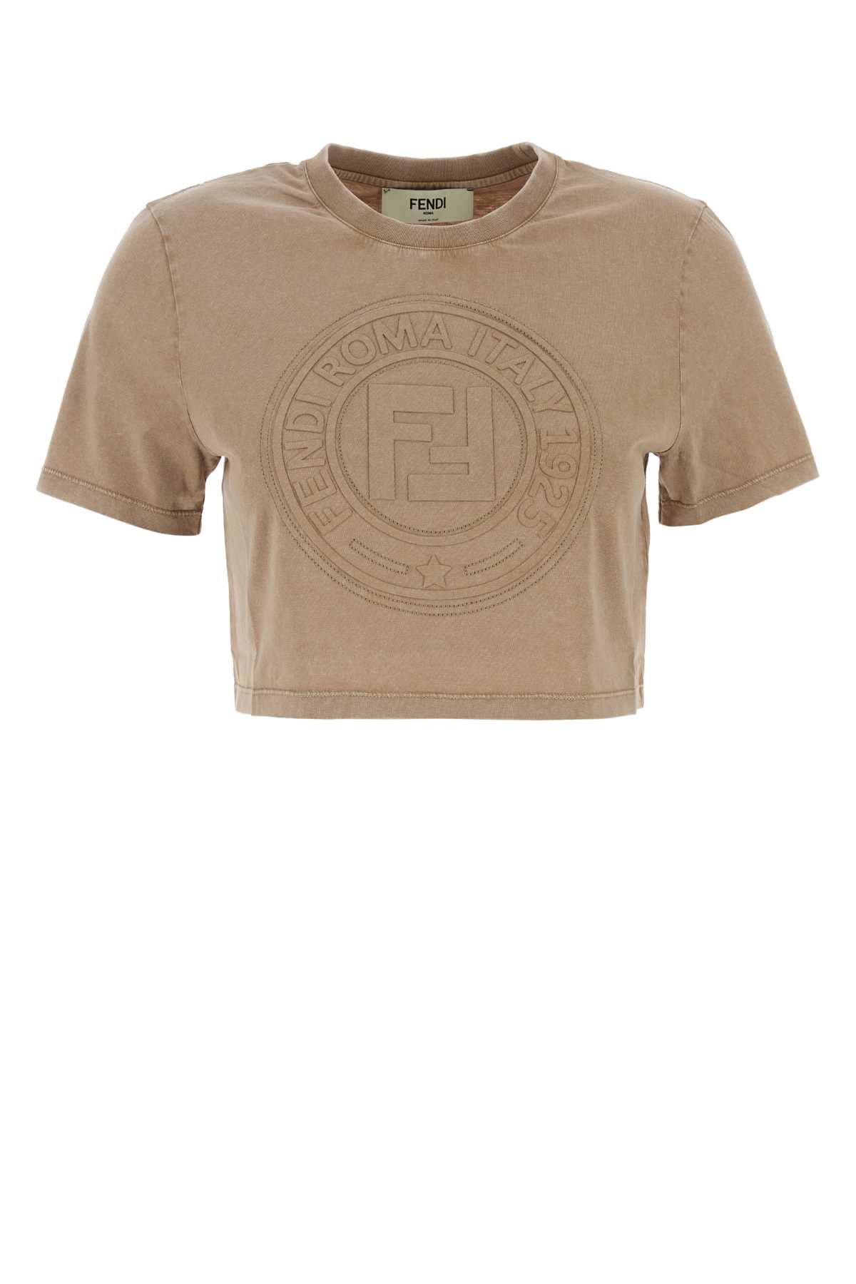 Fendi - Fendi Roma T-Shirt Brown
