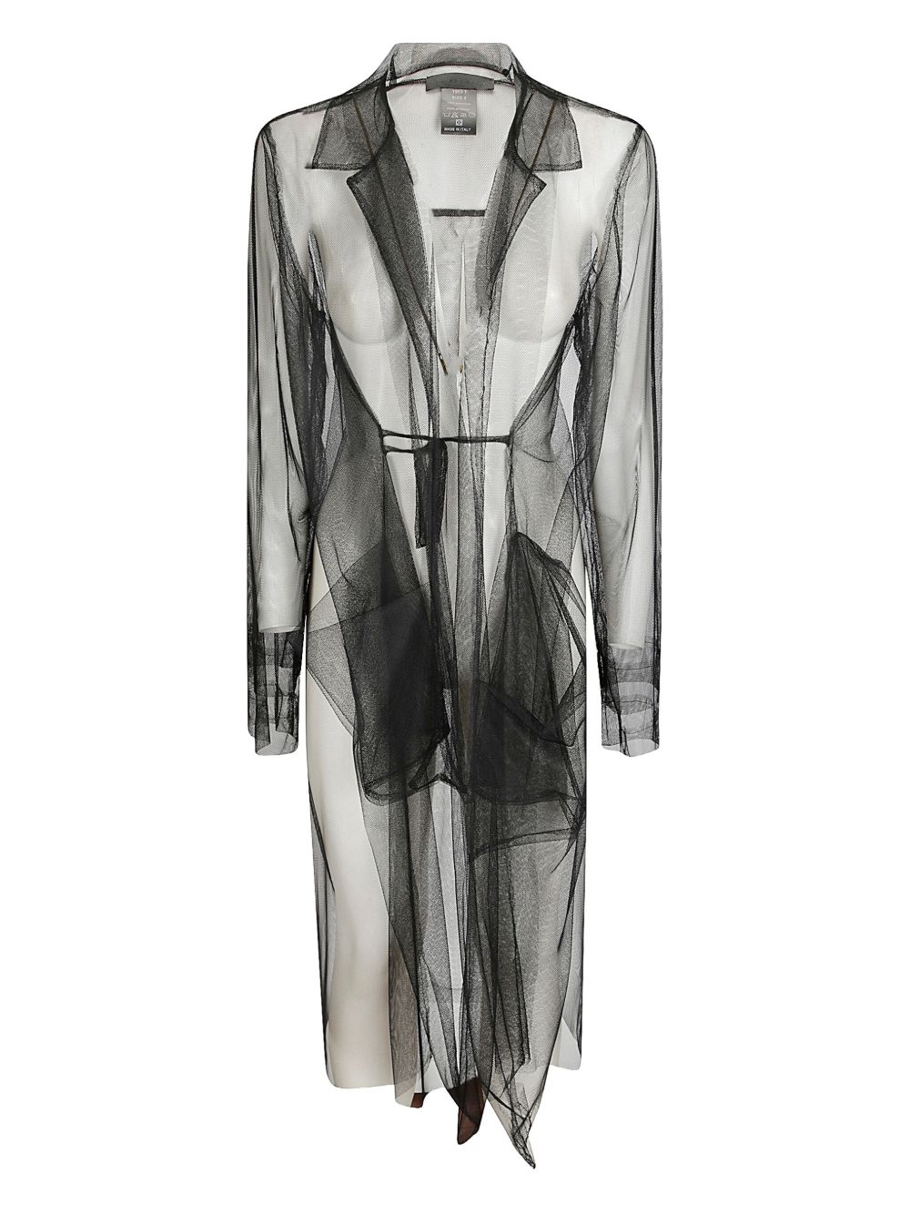 Maria Calderara tulle coat - White
