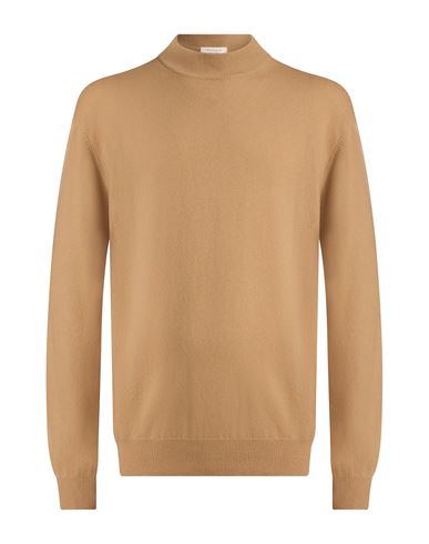Man Turtleneck Camel Size XL Merino Wool