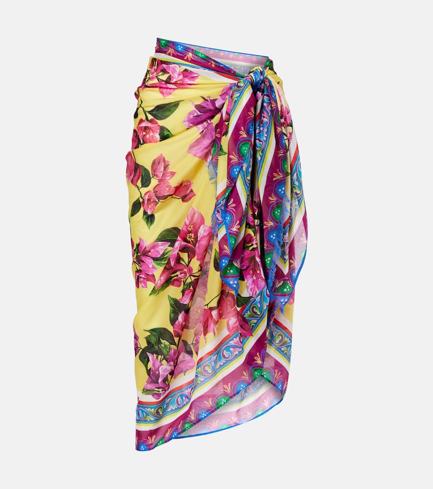 Floral cotton cover-up