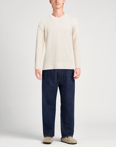 Man Sweater White Size 40 Cotton, Polyester, Polyamide