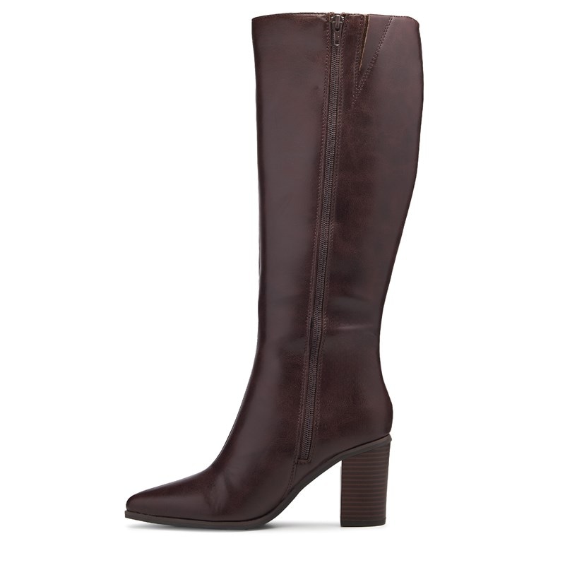 Women's Bella Knee High Boots (Dark Brown)