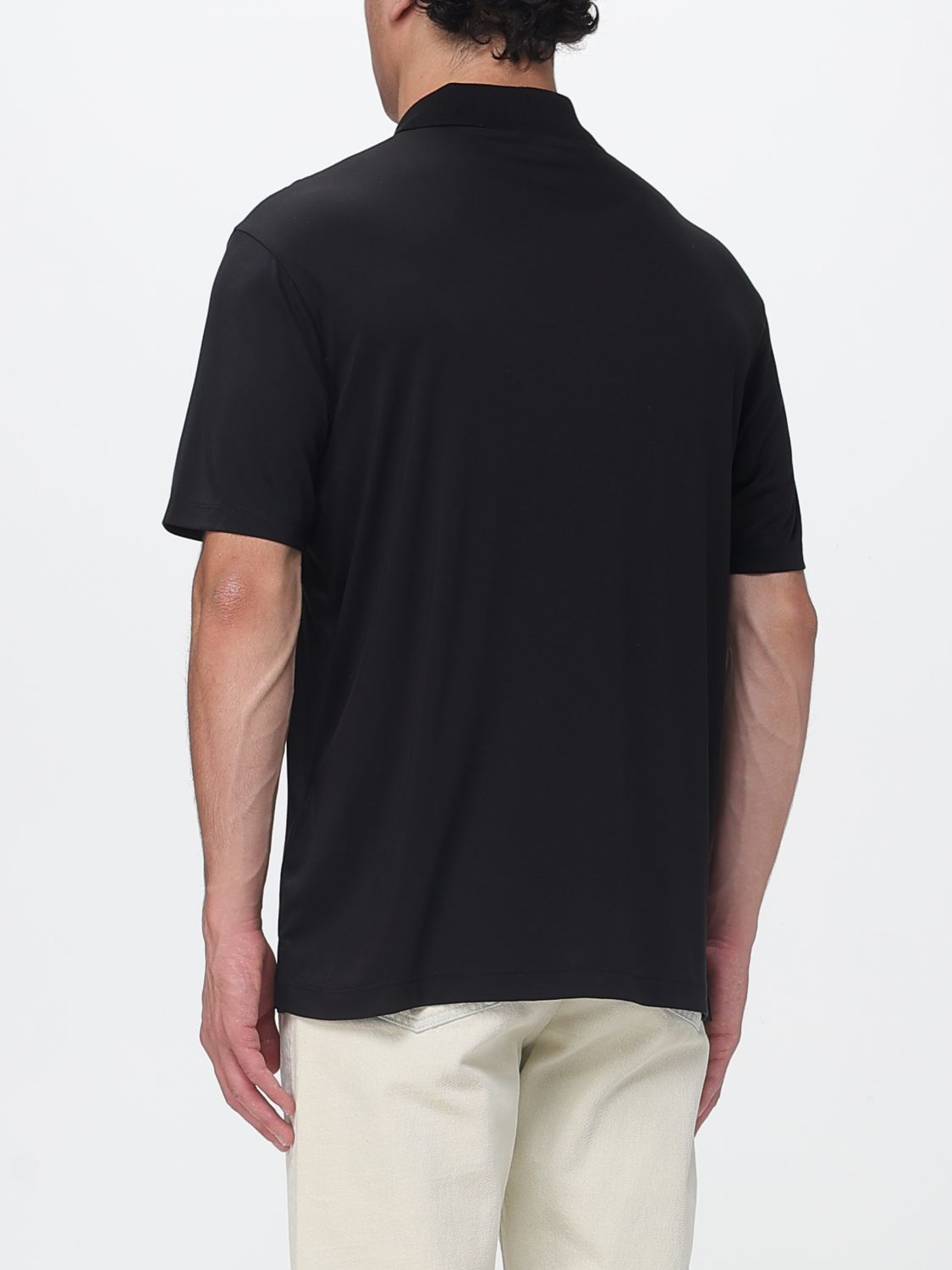 Polo Shirt Men color Black