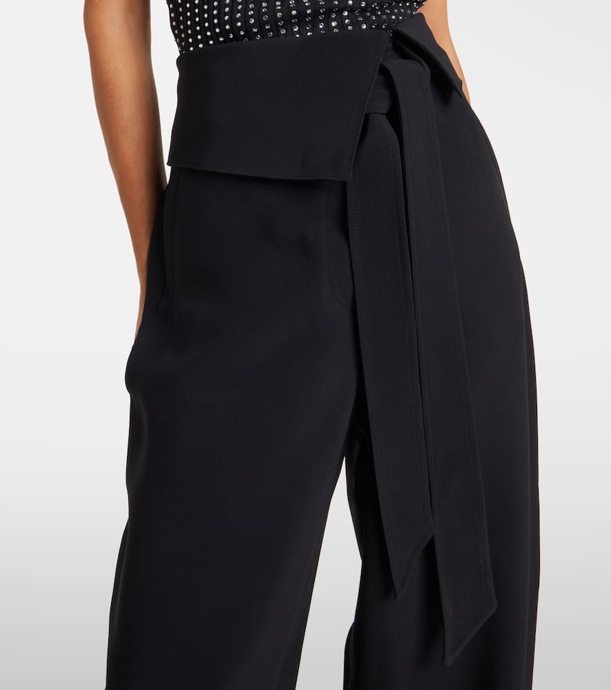 High-rise tapered pants