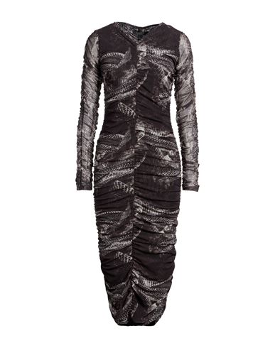 Woman Midi dress Black Size 4 Polyester, Elastane