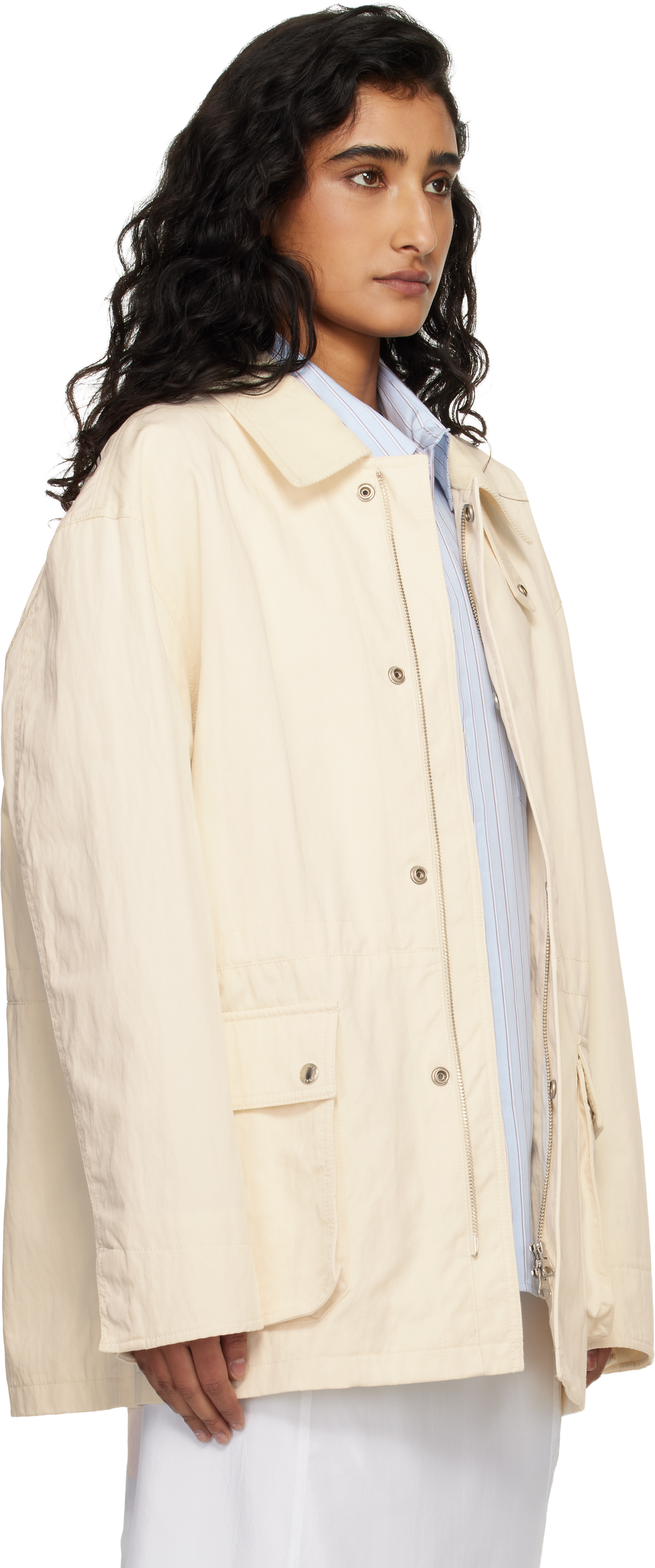 Off-White Cotton Chore Jacket