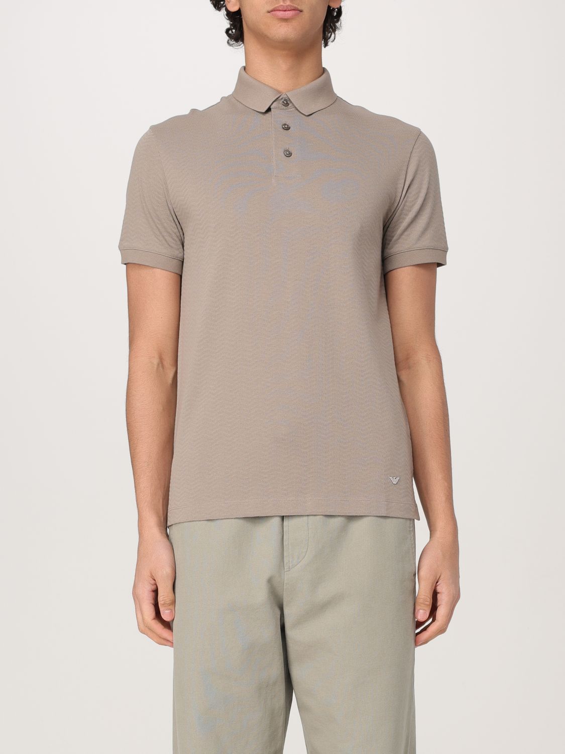 Polo Shirt Men color Beige