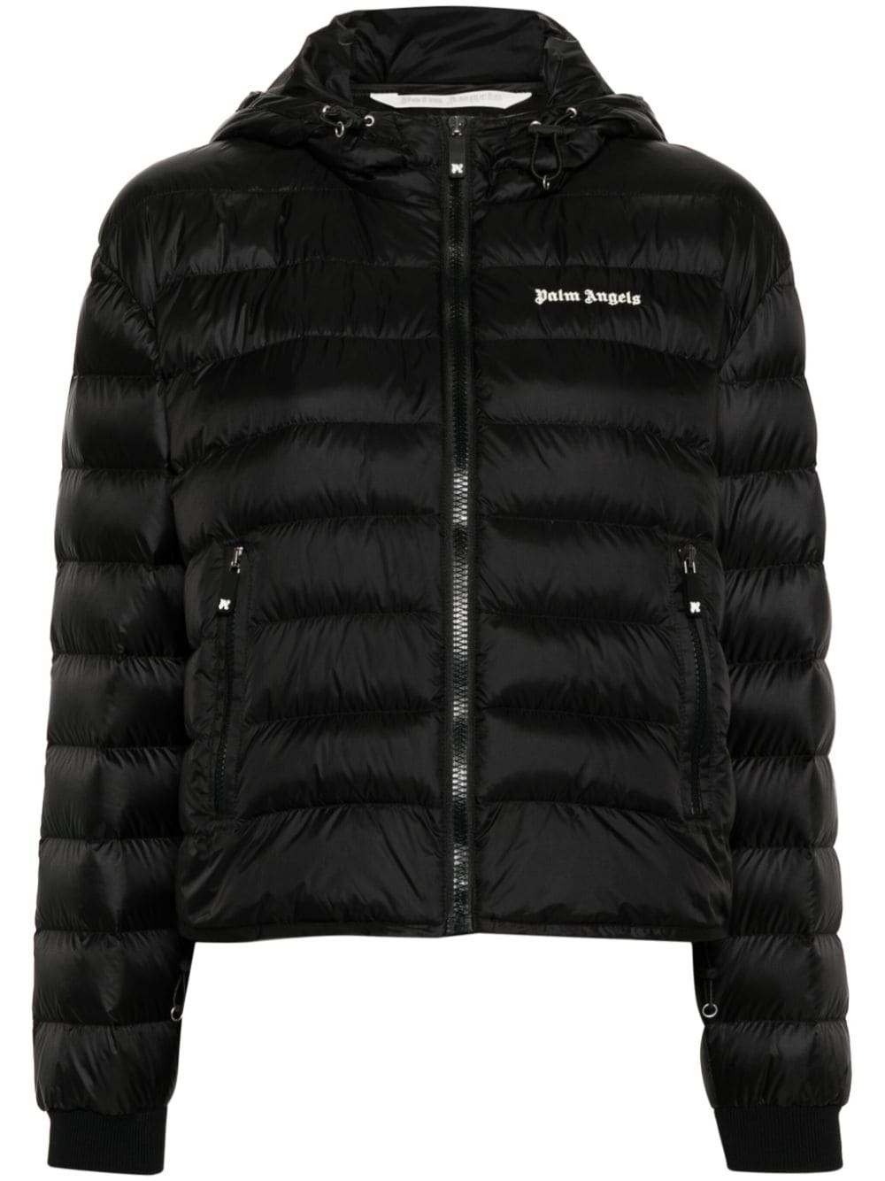 Logo-print Hooded Down Jacket