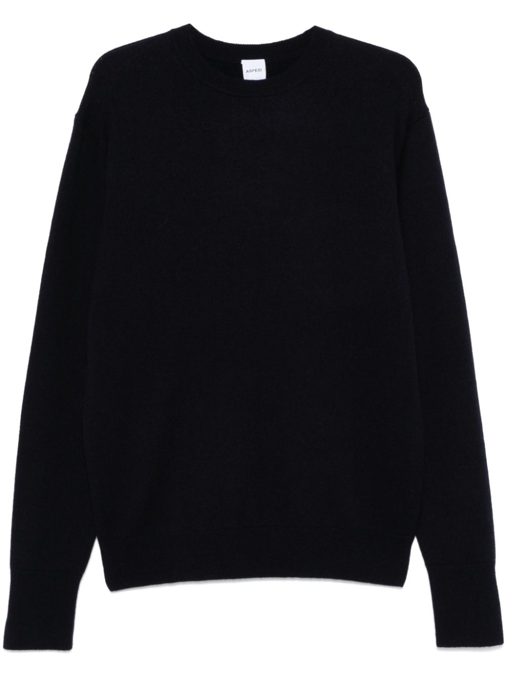 Crew-neck wool sweater - Blue
