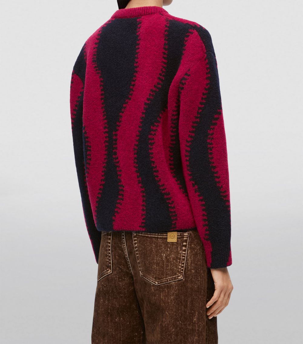 Wool-Blend Patterned Sweater