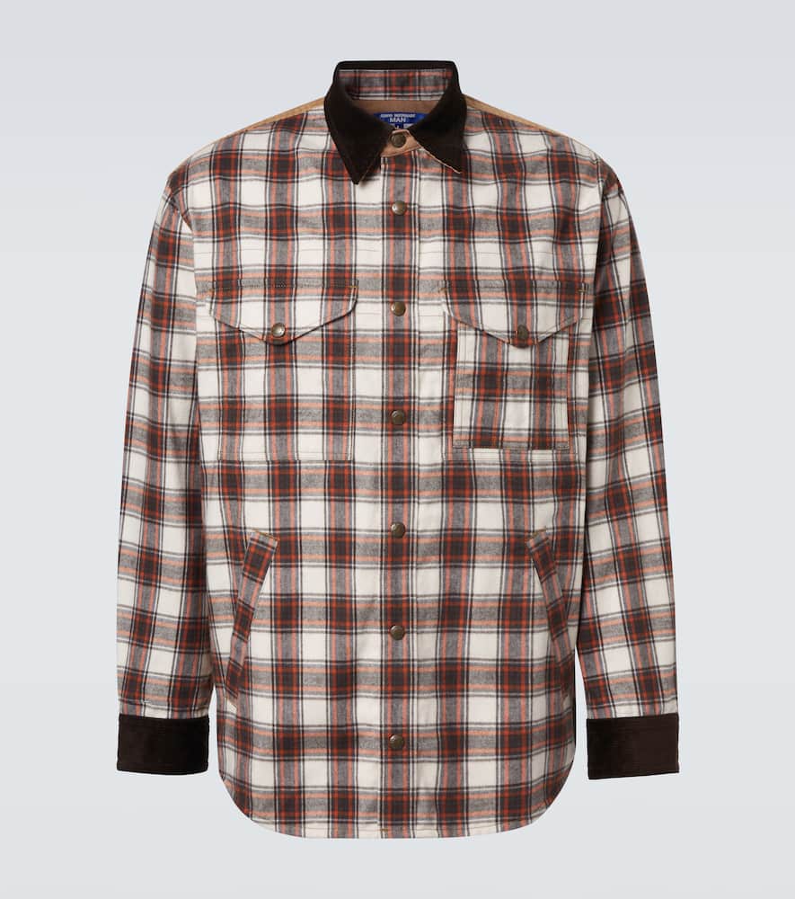 Checked cotton flannel jacket