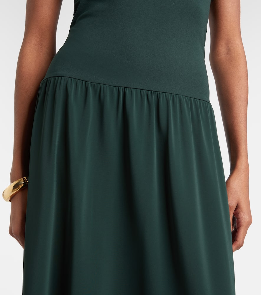 Oda jersey crêpe maxi dress
