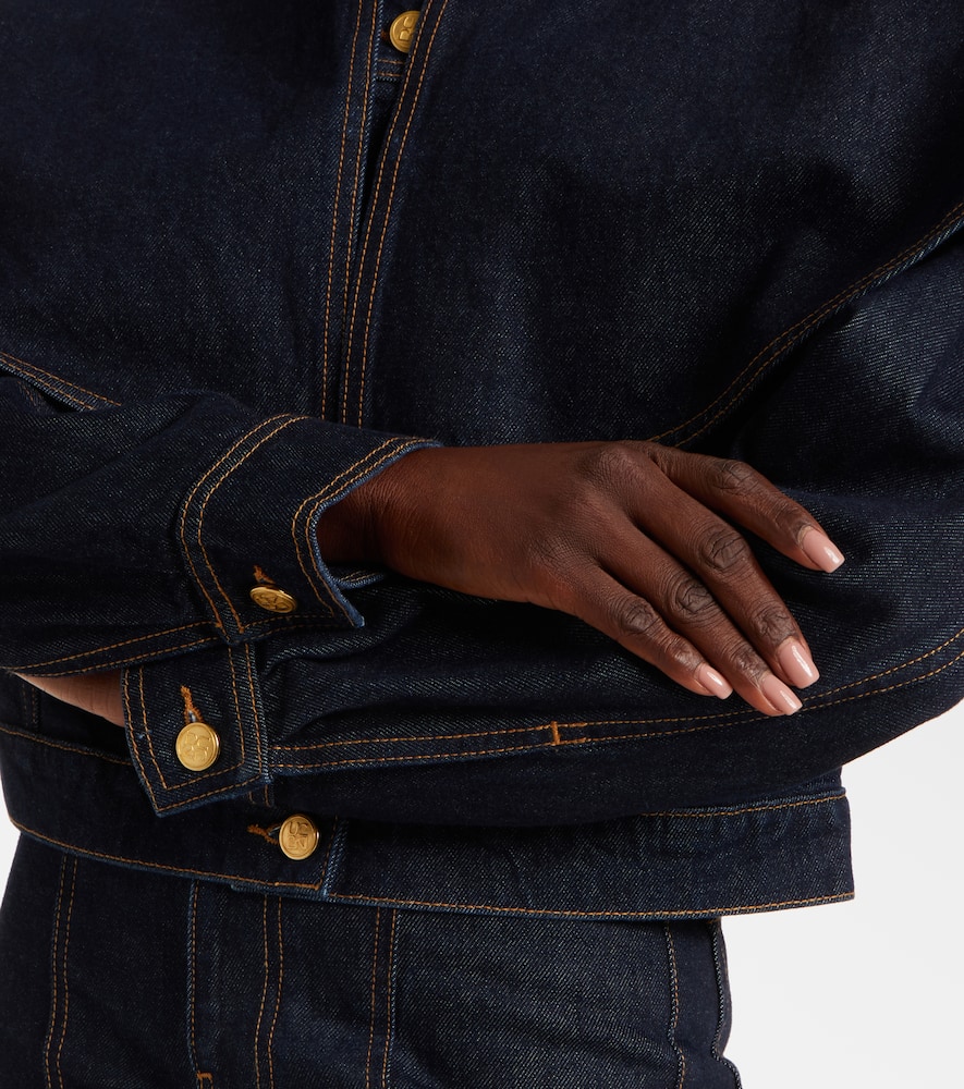 Agata caped denim jacket