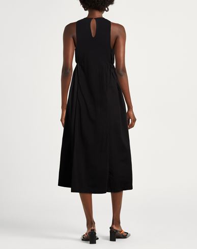 Woman Midi dress Black Size 6 Cotton, Elastane