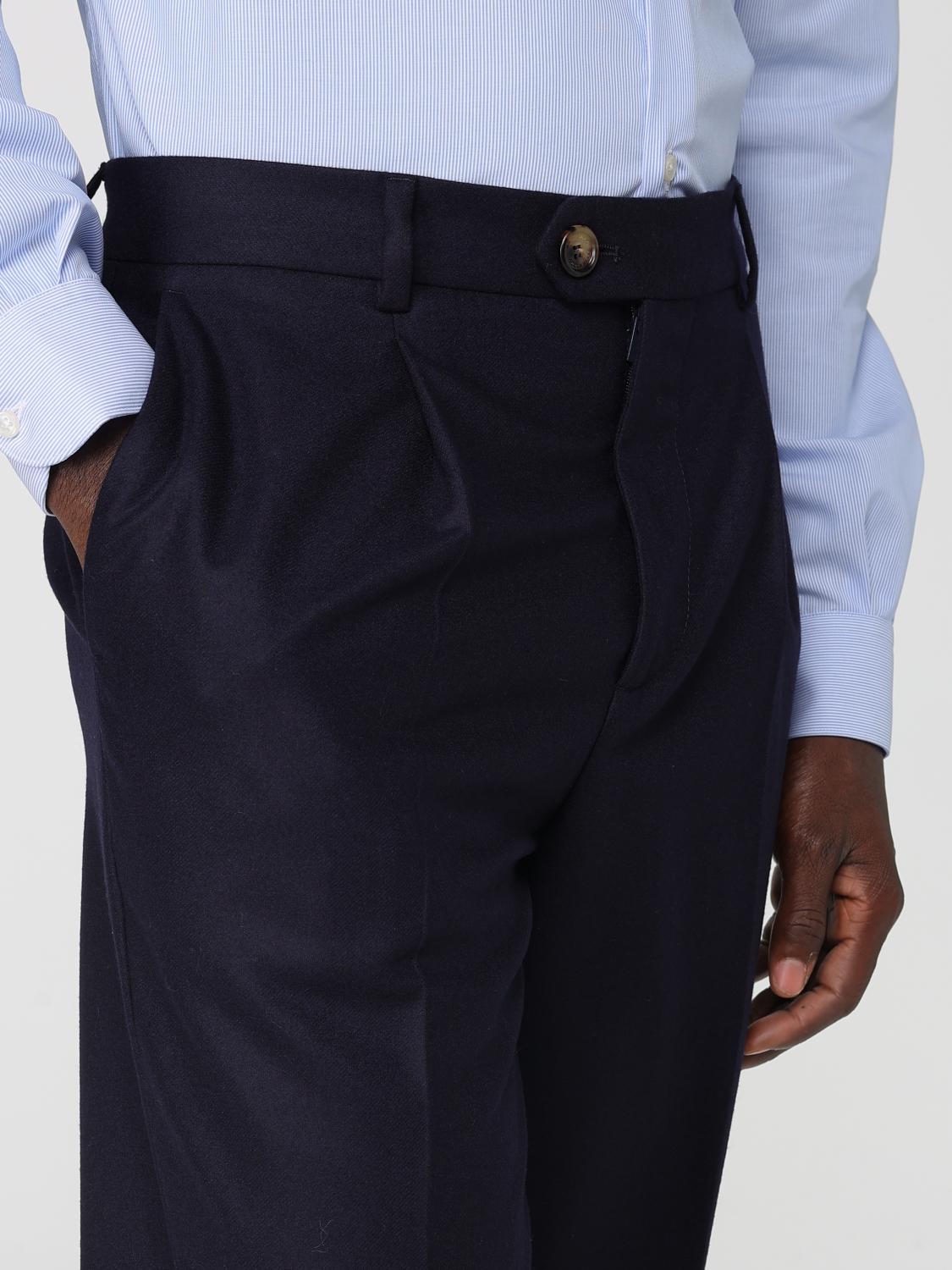 Pleated wool trousers - Grey