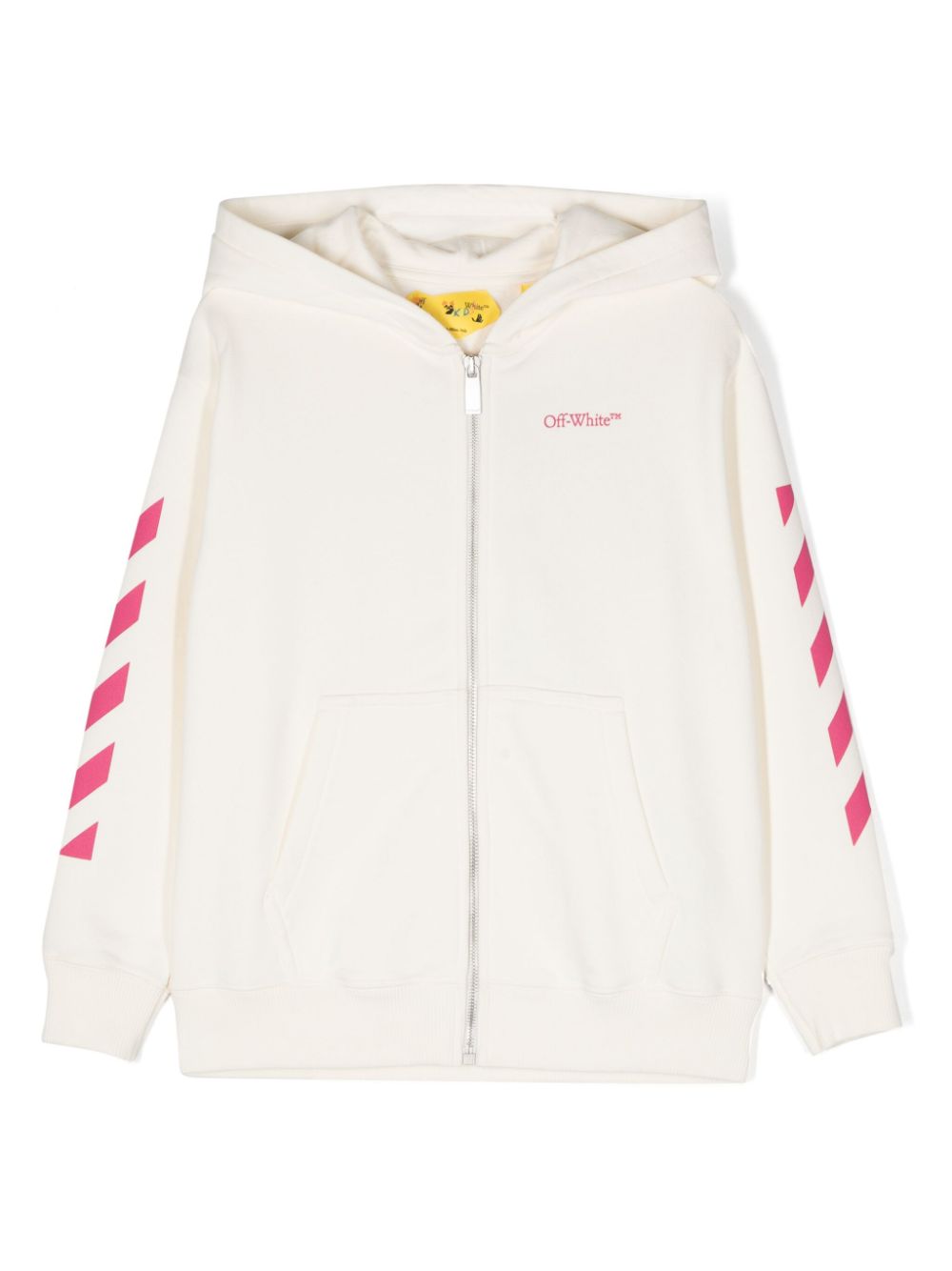 Graphic-print cotton hoodie