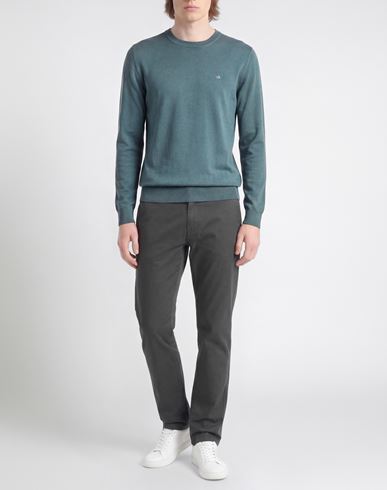 Man Sweater Slate blue Size S Cotton, Silk