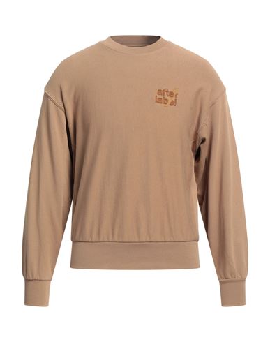Afterlabel Man Sweatshirt Camel Size L Cotton