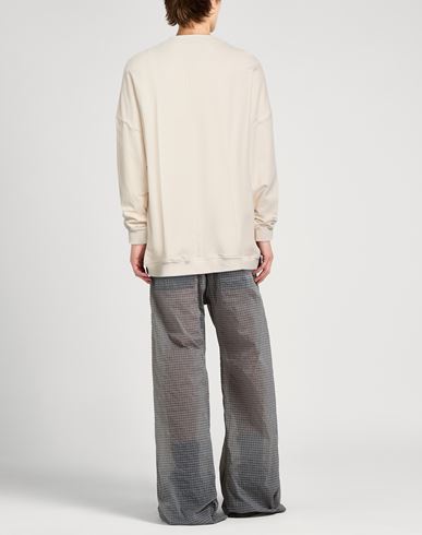 Man Sweatshirt Ivory Size L Cotton, Elastane