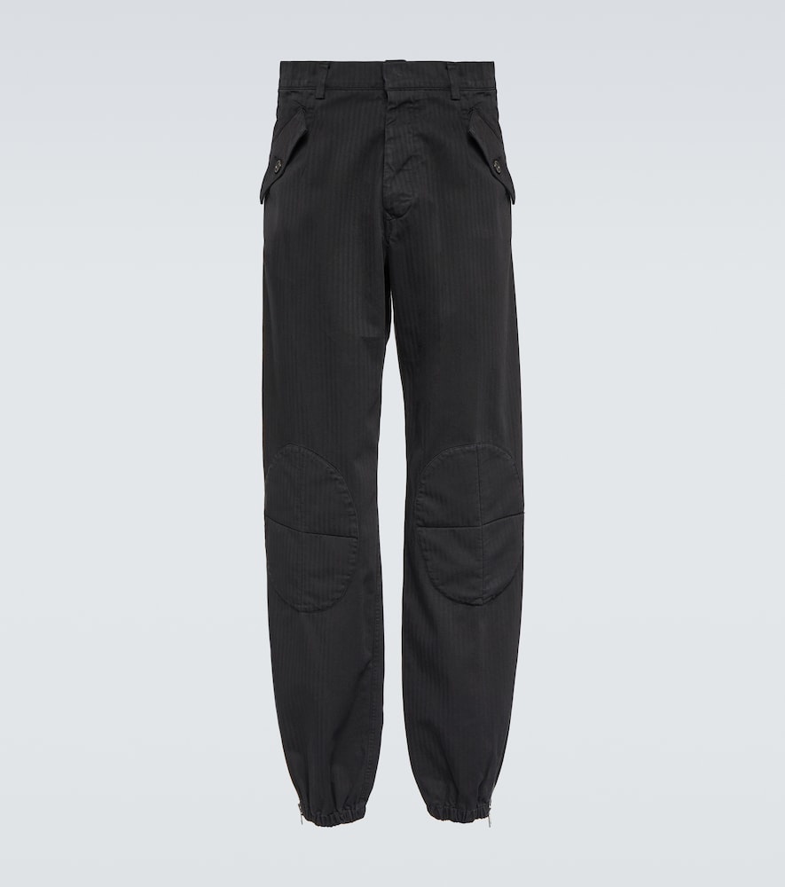 Knee-pads cotton pants