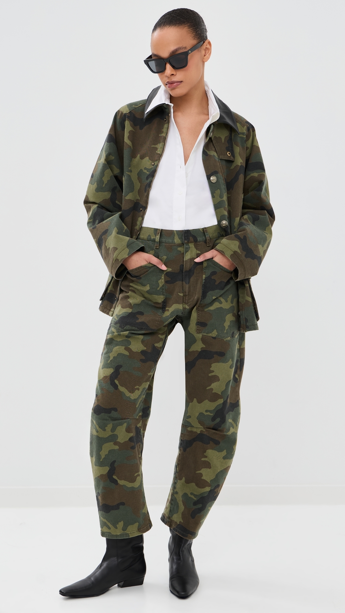 Shon Canvas Pants Camouflage