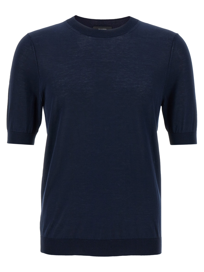 Blue Knit T-shirt