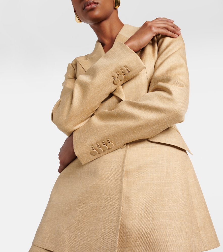 Wool, silk and linen blazer