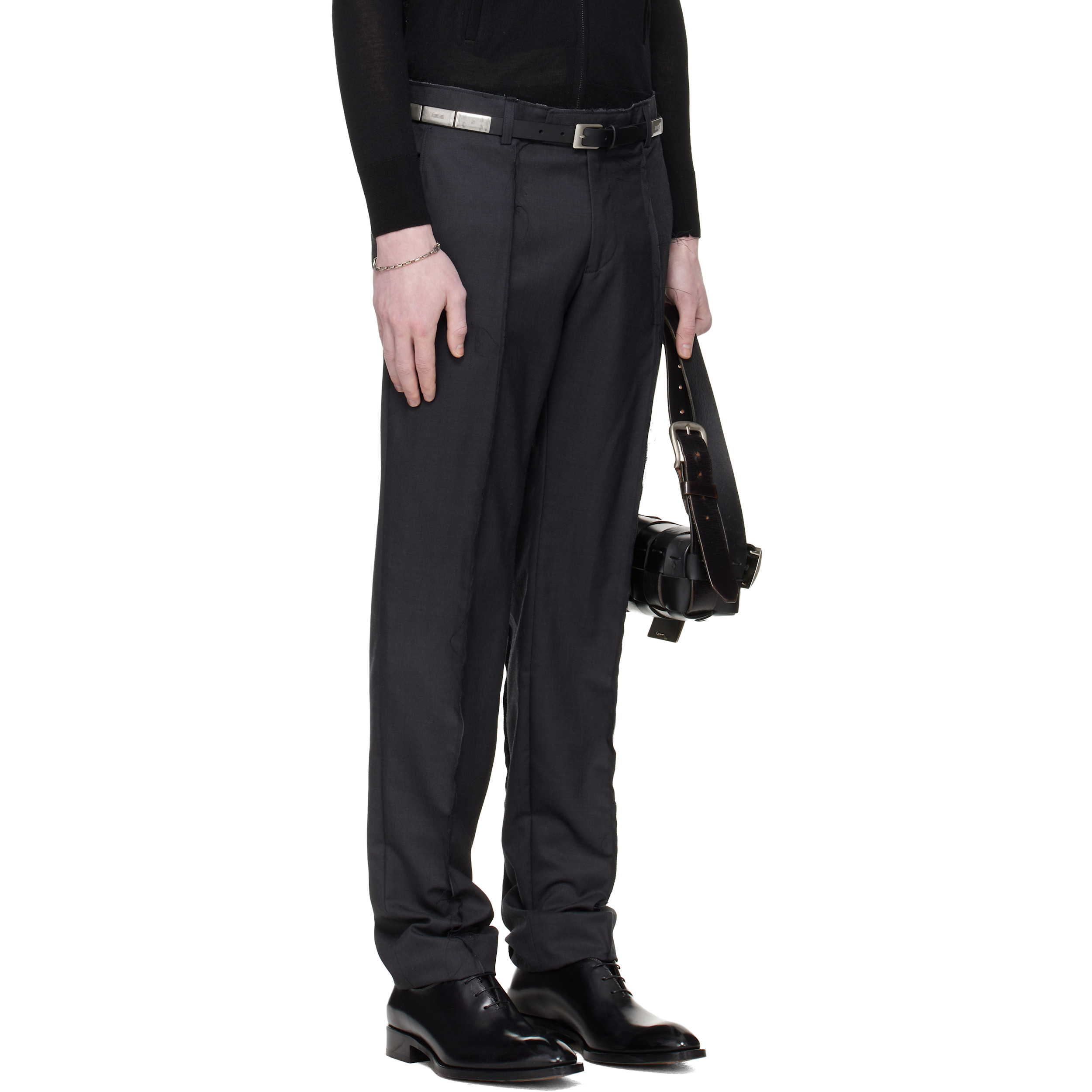 Grey Horse Hair Suit Trousers