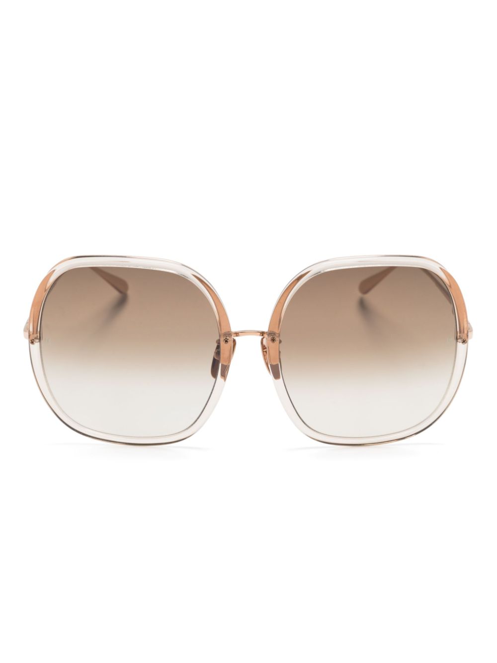 Ceclia oversize round-frame sunglasses - Neutrals