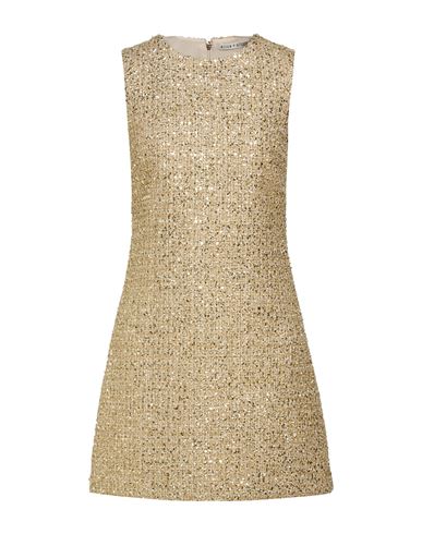 Woman Mini dress Gold Size 4 Polyester