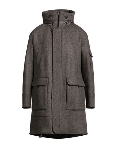 Man Coat Grey Size 36 Recycled wool, Polyamide