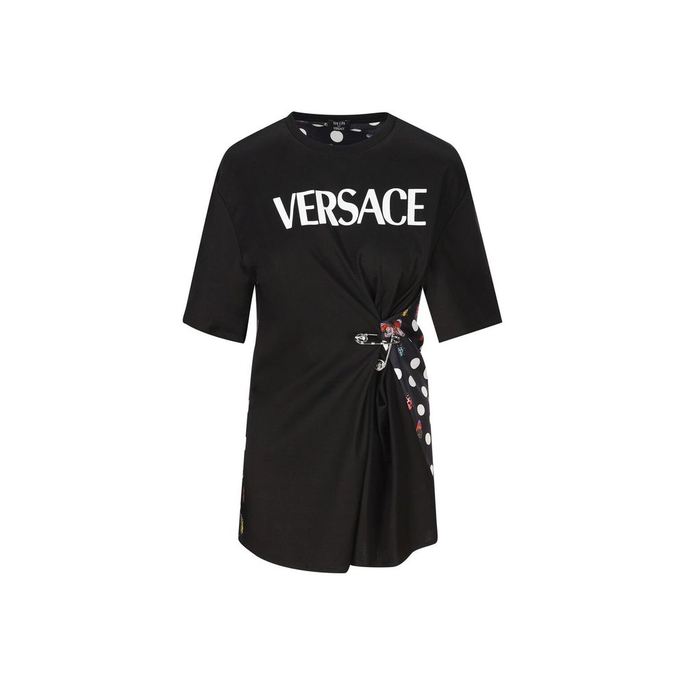 Logo-Embroidered Cotton T-Shirt — Black