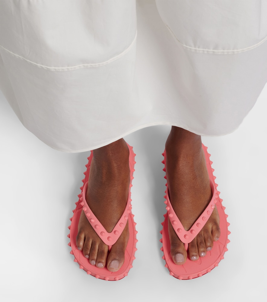 Super Loubi Flip spiked thong sandals