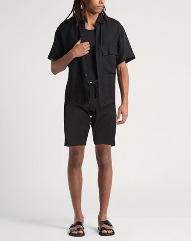Man Shorts & Bermuda Shorts Black Size 34 Polyamide, Elastane