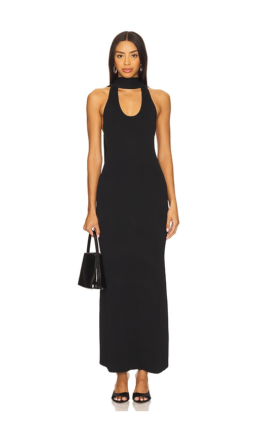 SNDYS Laia Maxi Dress in Black. - XL also in L, M, S